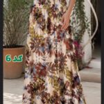 دامن لینن گلدار وارداتی