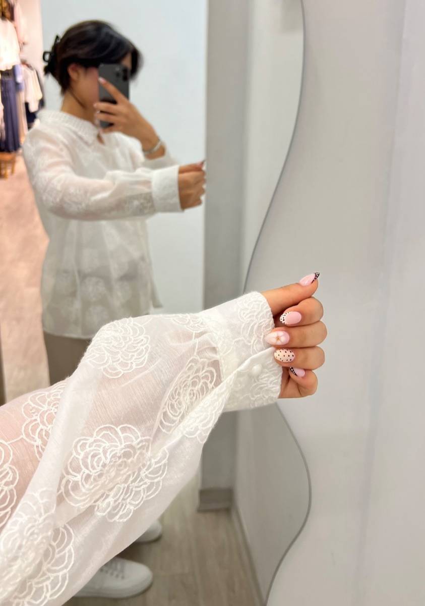 شومیز یقه گیپور