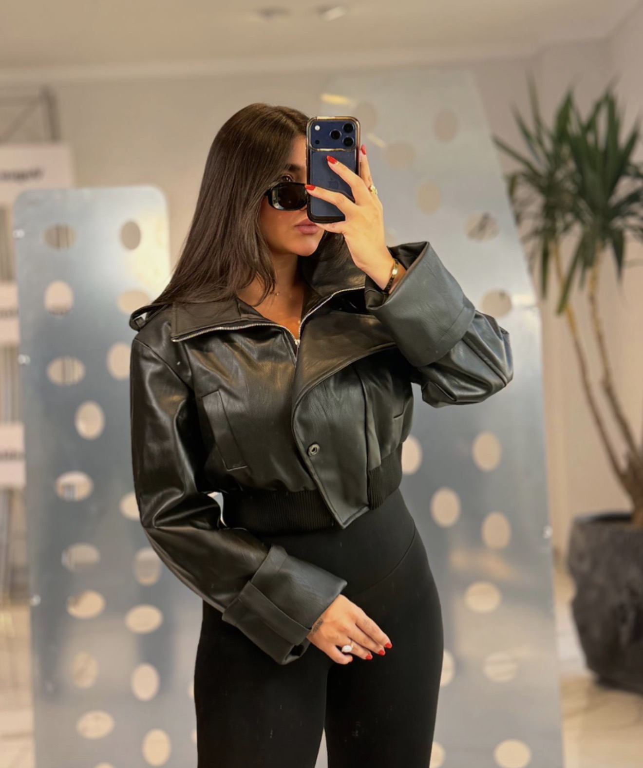 کاپشن چرم شکاری
