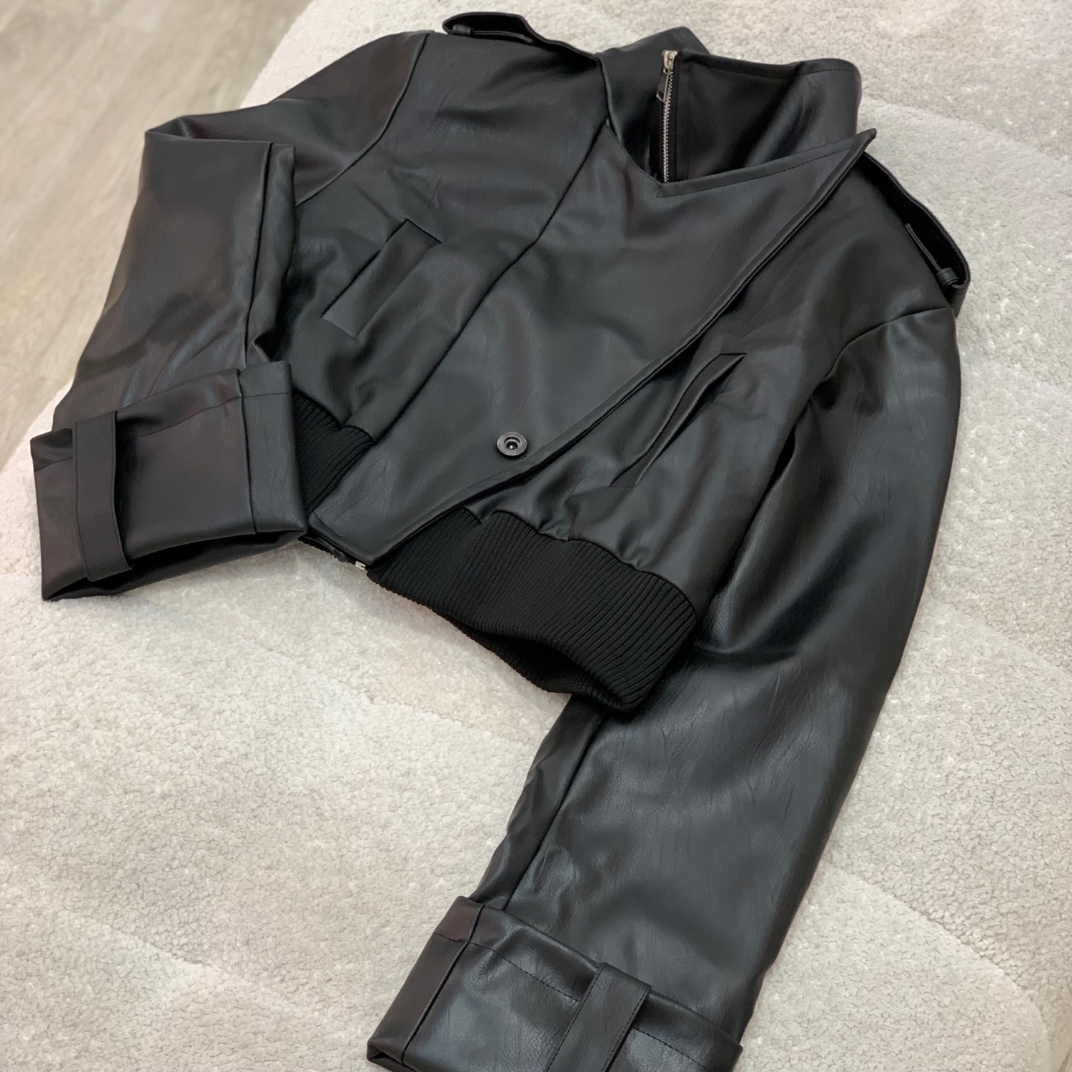 کاپشن چرم شکاری