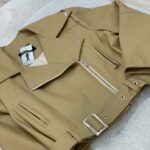 کت چرم زارا عسلی