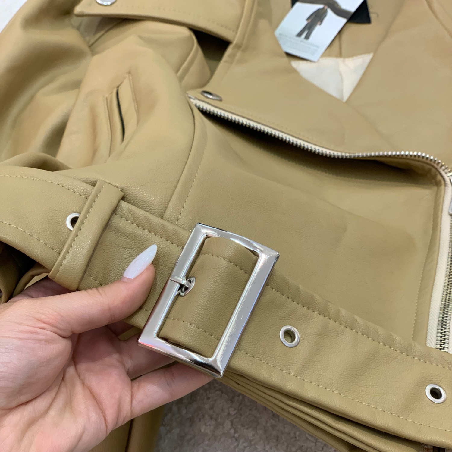 کت چرم زارا عسلی